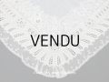 19世紀 アンティーク  結婚式のハンカチ ホワイトワーク＆ニードルレース