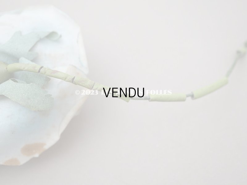 画像6: 1900年代 アンティーク　大きな薔薇の布花 パウダーブルー　クウォーターロゼット咲き