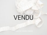 1900年代 アンティーク シルク製 プリーツリボン アイボリー 19mm幅  
