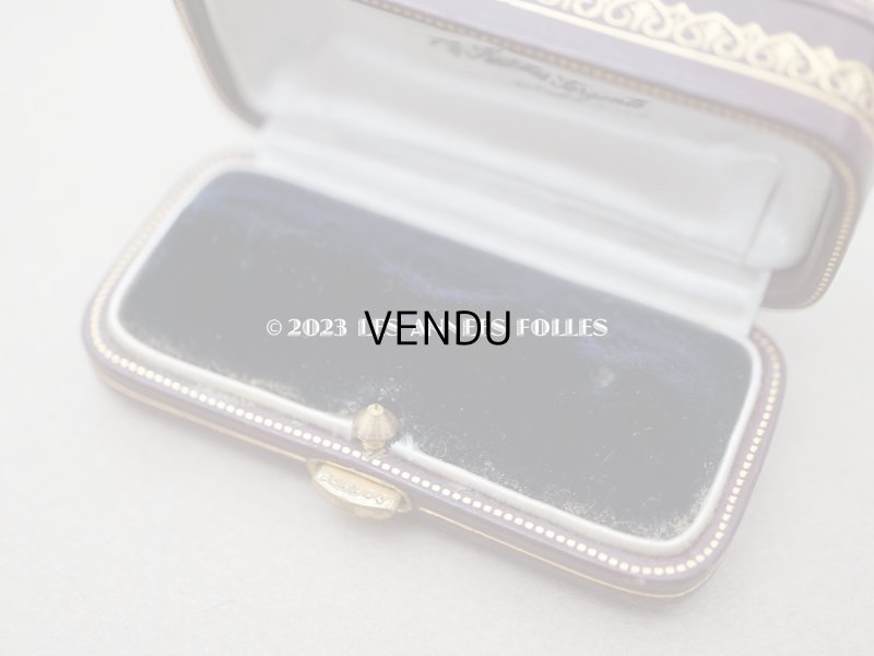 画像9: 19世紀末 アンティーク 本革製 金彩入り ジュエリーボックス　ボルドー 