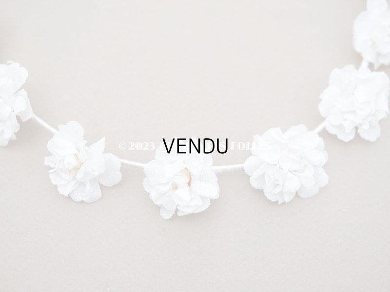 画像13: アンティーク 薔薇の布花のティアラ 花冠 初聖体