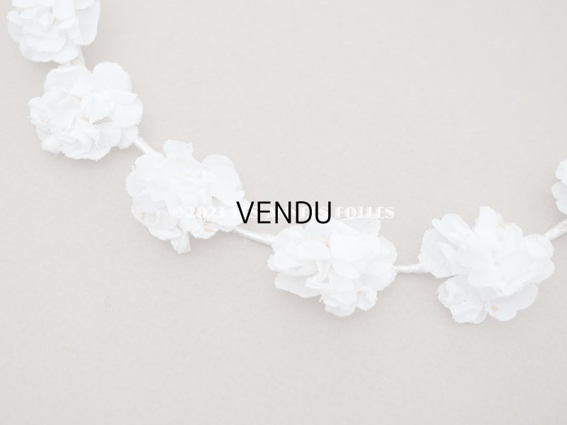 画像8: アンティーク 薔薇の布花のティアラ 花冠 初聖体