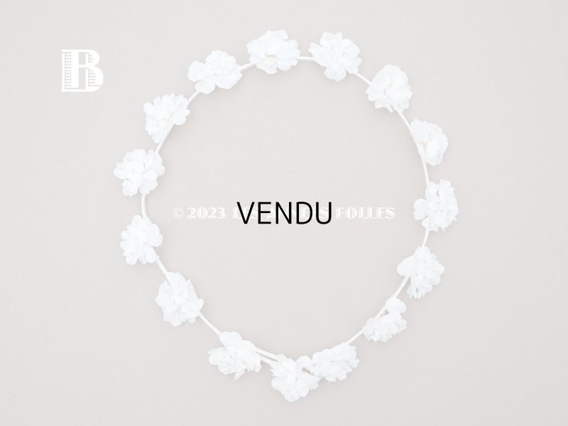 画像9: アンティーク 薔薇の布花のティアラ 花冠 初聖体