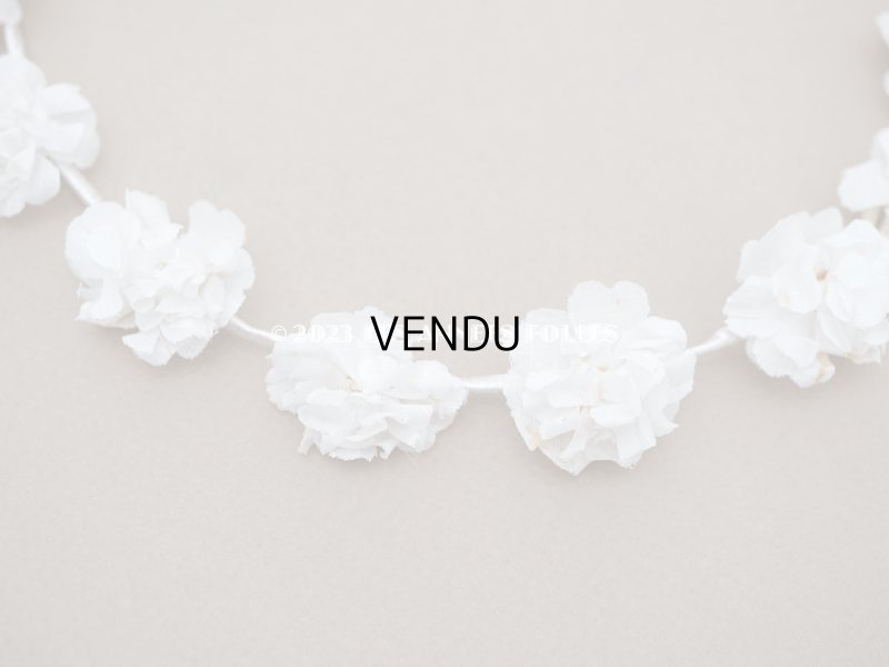 画像5: アンティーク 薔薇の布花のティアラ 花冠 初聖体