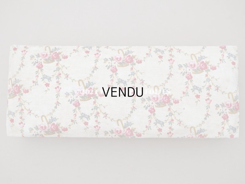 画像3: 1900年代 アンティーク 薔薇の花かご＆薔薇のガーランド　カルトナージュボックス