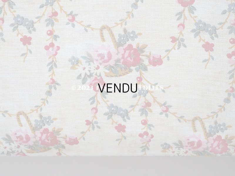 画像4: 1900年代 アンティーク 薔薇の花かご＆薔薇のガーランド　カルトナージュボックス