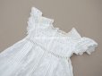 画像8: アンティーク 洗礼式のベビードレス 小花模様の手刺繍＆手縫い