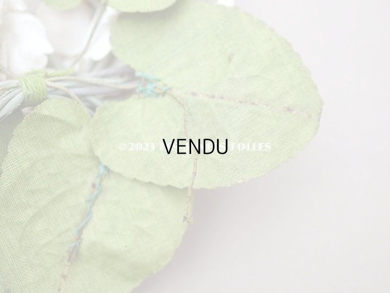 画像6: 1900年代 アンティーク 白菫の布花 パルマスミレ