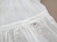 画像18: アンティーク 洗礼式のベビードレス 小花模様の手刺繍＆手縫い