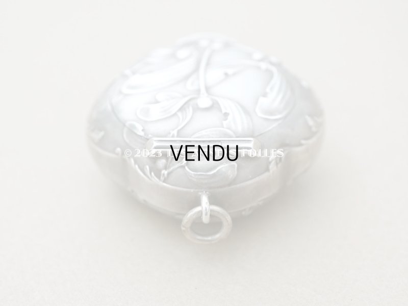 画像6: アンティーク シルバー製 ヤドリギのパウダーケース 