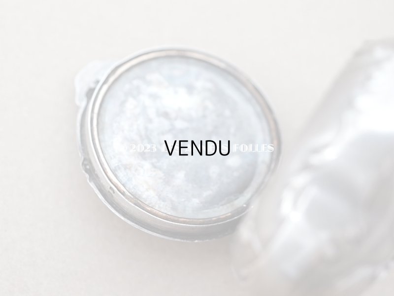 画像5: アンティーク シルバー製 ヤドリギのパウダーケース 