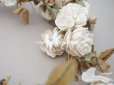 画像6: アンティーク 白薔薇の大きな花冠 オフホワイト 布花のティアラ