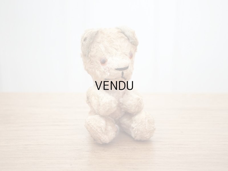 画像3: アンティーク 水色の耳 とても小さなピンクのベア グラスアイ