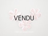 アンティーク 薄紫のベルベットの布花　 3輪　