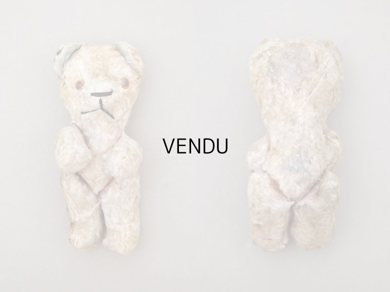 画像6: アンティーク 水色の耳 とても小さなピンクのベア グラスアイ