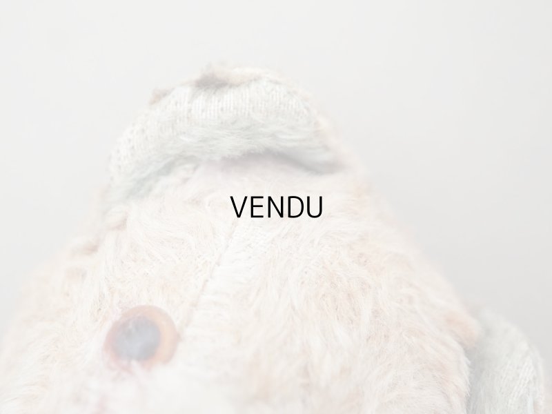 画像12: アンティーク 水色の耳 とても小さなピンクのベア グラスアイ