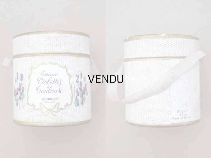 画像4: アンティーク 菫の小さなパフュームボックス＆ボトル  ESSENCE VIOLETTES DE TOULOUSE - BERDOUES FRANCE -