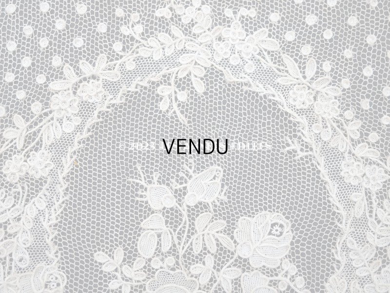 画像8: 18世紀末~19世紀初頭 アンティーク  アランソンレース 幅広 1.6m　14cm幅　ミュージアムピース