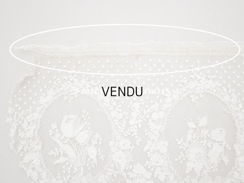画像15: 19世紀 アンティーク  アランソンレース 幅広 0.8m　14cm幅　ミュージアムピース