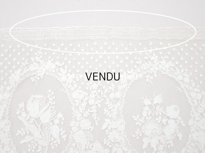 画像16: 19世紀 アンティーク  アランソンレース 幅広 0.8m　14cm幅　ミュージアムピース