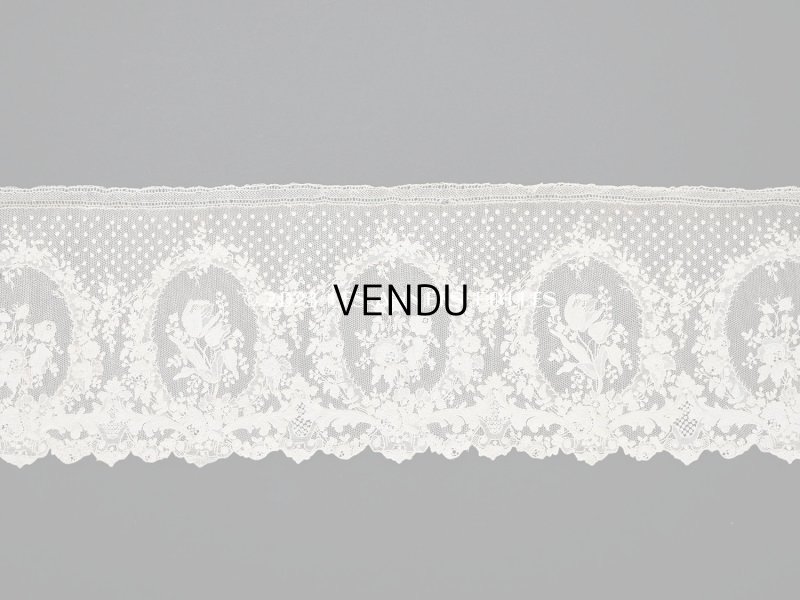 画像3: 18世紀末~19世紀初頭 アンティーク  アランソンレース 幅広 1.6m　14cm幅　ミュージアムピース