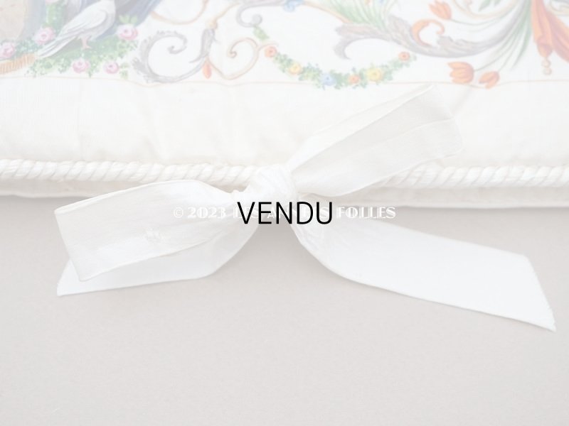 画像7: 19世紀 新品同様 アンティーク 箱入り　シルク製 ハンキーケース ハンドペイント ハンカチ用ポシェット 