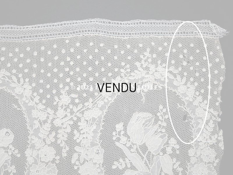 画像14: 19世紀 アンティーク  アランソンレース 幅広 0.8m　14cm幅　ミュージアムピース