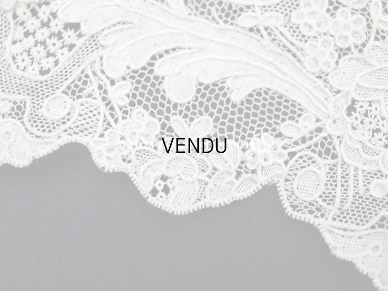 画像12: 18世紀末~19世紀初頭 アンティーク  アランソンレース 幅広 1.6m　14cm幅　ミュージアムピース