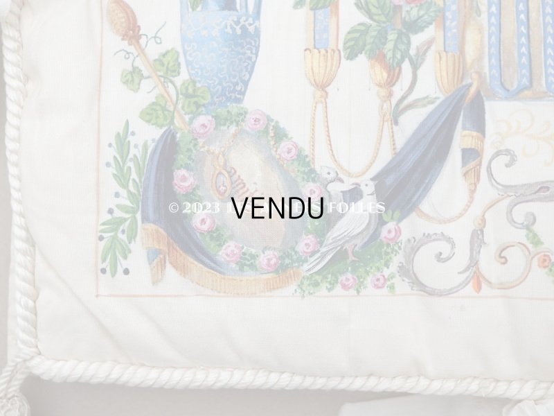 画像4: 19世紀 新品同様 アンティーク 箱入り　シルク製 ハンキーケース ハンドペイント ハンカチ用ポシェット 