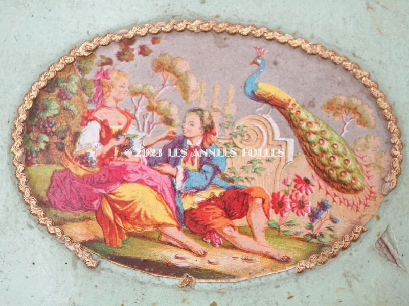 画像6: *蚤の市*19世紀 アンティーク お菓子箱 チョコレートボックス ピンクの薔薇模様