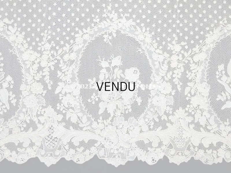 画像6: 18世紀末~19世紀初頭 アンティーク  アランソンレース 幅広 1.6m　14cm幅　ミュージアムピース