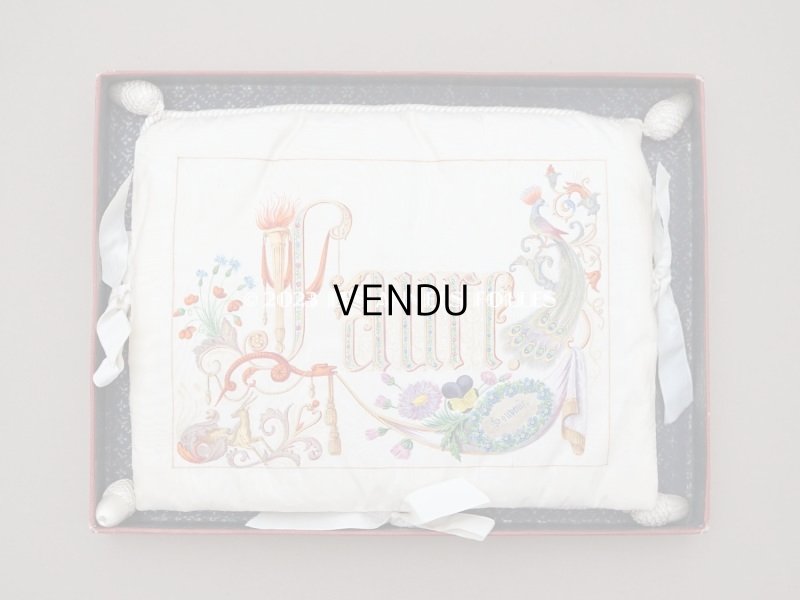 画像13: 19世紀 新品同様 アンティーク 箱入り　シルク製 ハンキーケース ハンドペイント ハンカチ用ポシェット 