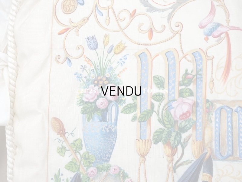 画像3: 19世紀 新品同様 アンティーク 箱入り　シルク製 ハンキーケース ハンドペイント ハンカチ用ポシェット 