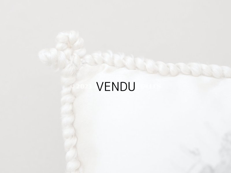 画像5: 19世紀末 アンティーク  シルク製クッション LYONのシルク専門店 SOIERIES CACHEMIRES DES INDES DENTELLES - MARIX FRERES JEUNES -