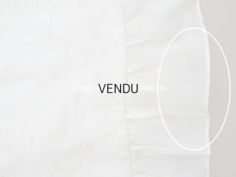 画像14: アンティーク ベビー用 ベッドカバー パウダーピンク＆エクリュ  54.5×77.5cm