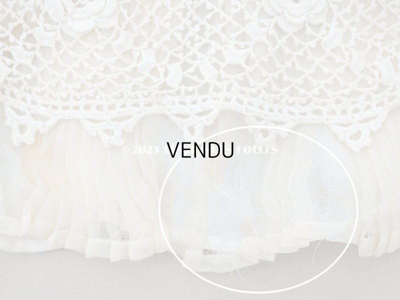 画像9: アンティーク ベビー用 ベッドカバー パウダーピンク＆エクリュ  54.5×77.5cm