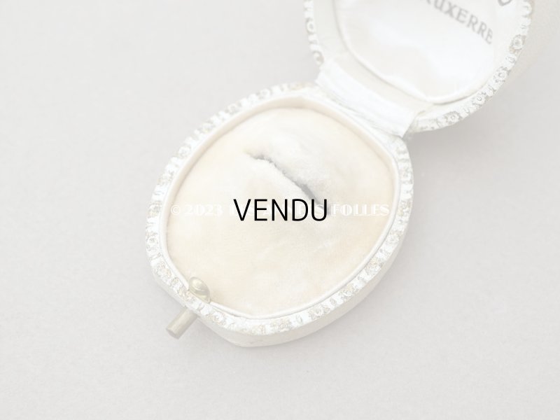 画像7: アンティーク リング用 ジュエリーボックス　金彩入り オフホワイト　リングボックス