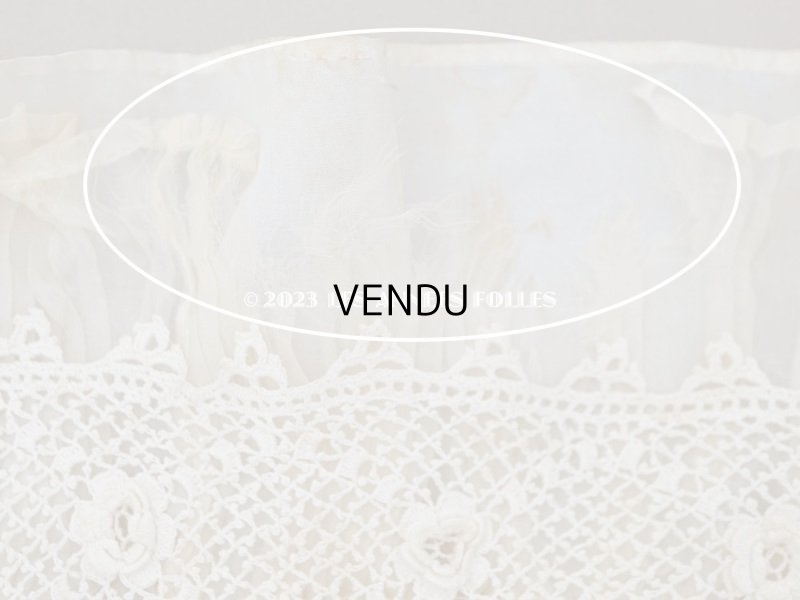 画像8: アンティーク ベビー用 ベッドカバー パウダーピンク＆エクリュ  54.5×77.5cm