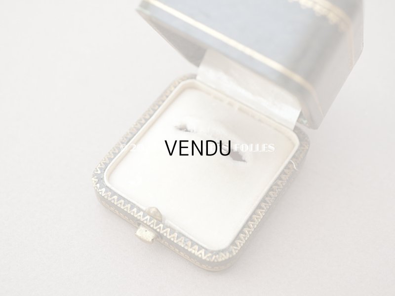 画像4: アンティーク リング用 ジュエリーボックス　金彩入り グリーン リングボックス