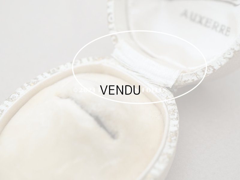 画像9: アンティーク リング用 ジュエリーボックス　金彩入り オフホワイト　リングボックス