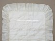 画像11: アンティーク ベビー用 ベッドカバー パウダーピンク＆エクリュ  54.5×77.5cm