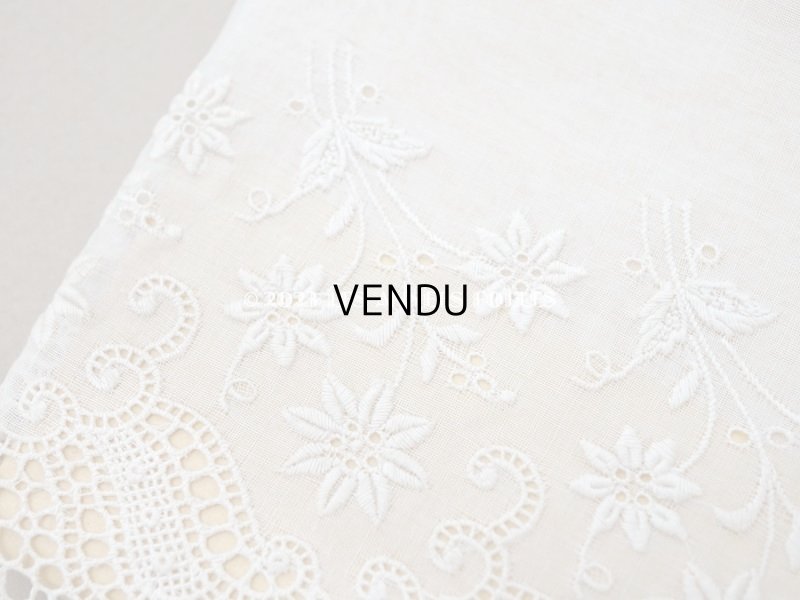 画像6: 未使用 アンティーク ボンマルシェ 台紙付き 幅広カットワークレース 4.15m 幅13.5cm COMPTOIR DES BRODERIES - AU BON MARCHE -