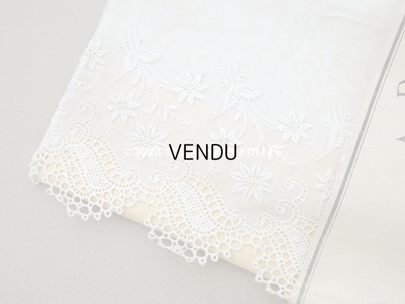 画像4: 未使用 アンティーク ボンマルシェ 台紙付き 幅広カットワークレース 4.15m 幅13.5cm COMPTOIR DES BRODERIES - AU BON MARCHE -
