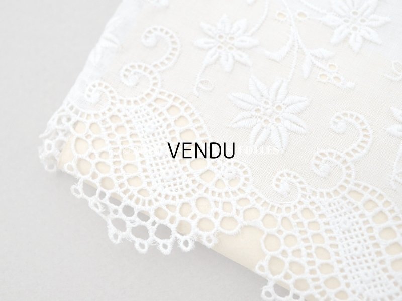 画像5: 未使用 アンティーク ボンマルシェ 台紙付き 幅広カットワークレース 4.15m 幅13.5cm COMPTOIR DES BRODERIES - AU BON MARCHE -