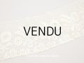 アンティーク プリーツレース　花模様 アイボリー　1.1m 幅10.5cm