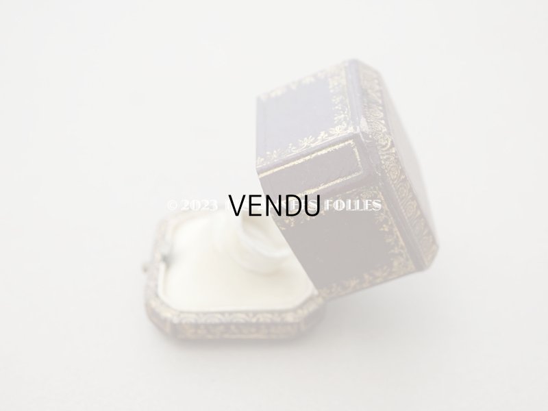 画像6: アンティーク リング用 ジュエリーボックス 金彩入り ボルドー リングボックス