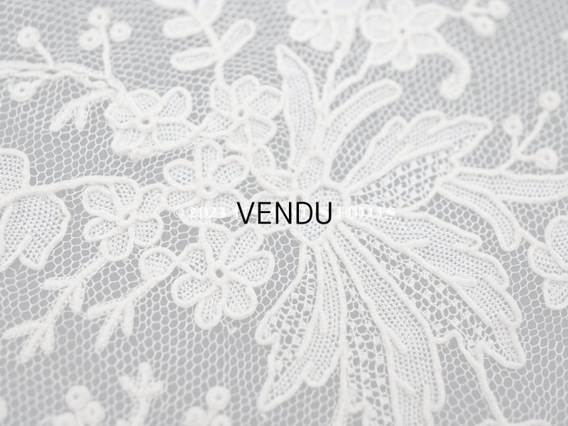 画像7: 19世紀 アンティーク ポワンドガーズ 結婚式のハンカチ【 ポワン・ド・ガーズ 】