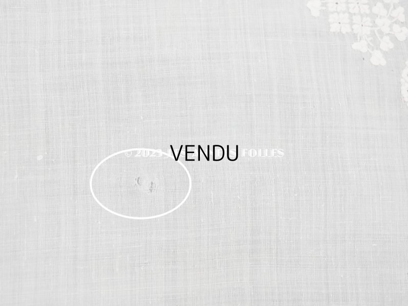 画像3: 19世紀 アンティーク  結婚式のハンカチ ホワイトワーク＆ニードルレース