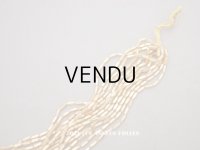 アンティーク スフレビーズ スモーキーゴールド スティック型  2×5.5mm  約550〜600ピース 吹きガラス製 ビーズ