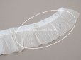 画像9: アンティーク シルク製 幅広 プリーツリボン オフホワイト&アイボリー  11cm幅   (9)